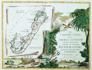 バミューダの地図、1775-85