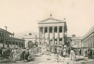 市民フォーラムのジョーブへの犠牲（グラビア） 作： Italian School