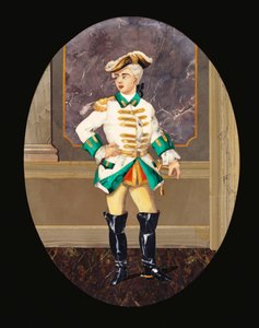 紳士を描いたイタリアのピエトル・デュールパネル（ピエトル・デュール 作： Italian School
