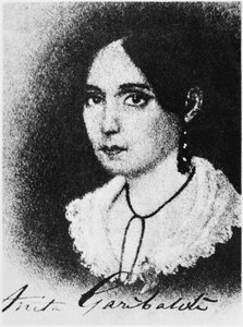 アニタ・ガリバルディ（1820-49） 作： Italian School