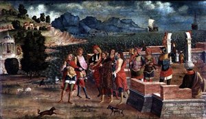アポロとポセイドンがラオメドンを助けに来る、1500年頃 作： Italian School