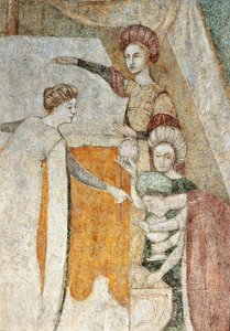 Bicocca degli Arcimboldi: 15 世紀のフレスコ画、詳細 (フレスコ画)