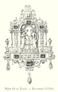金とエナメルの宝石、ベンヴェヌート・チェッリーニ（彫金 作： Italian School