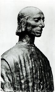ニッコロ・マキャベリの胸像（1469-1527）