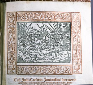 カエサル・ガイウス・ユリウスカエサルの「ベロ・ガリコ注解」1511年頃からの挿絵（細密画） 作： Italian School