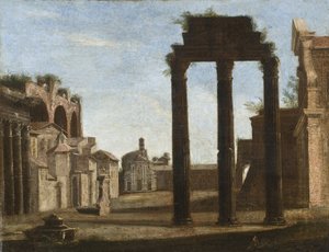 ローマのカンポヴァチーノ、1650年頃