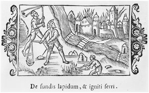 1555年にローマで出版されたオラウスマグナス（1490-1558）による北方民族の歴史からの火による町の捕獲 作： Italian School