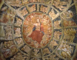 イタリア、ボルゴサンピエトロ、フィリッパマレリの聖域の天井 作： Italian School