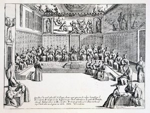 1876年、ヴェネツィア総督公会議堂 作： Italian School