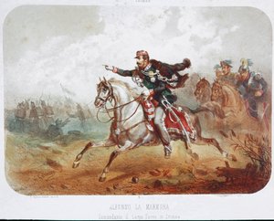 クリミー・ウォー：アルフォンソ・フェレロ・ラ・マルモラ司令官（1804-1878）の担当。プリント19世紀 個人蔵 作： Italian School