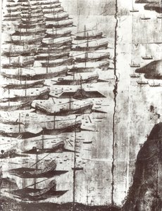 コロンの戦いでの形成を描いた彫刻の詳細 作： Italian School