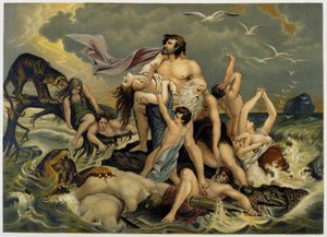 Déluge - Giovanni Ladislao Sykora著「Aurea Bibbia classica: storia della rivelazione divina nell