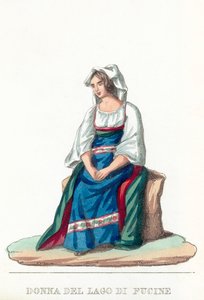 Donna Del Lago Di Fucine (彩色彫刻) 作： Italian School