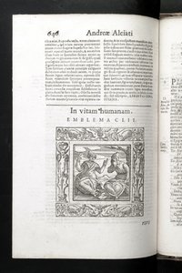 エンブレム152「In Vitam Humanum」、アンドレア・アルシアートの「Emblemata」より、パドヴァ、ペトロ・パウロ・トッツィ 作： Italian School