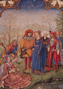 F.4v 4月：ブレバリウムグリマーニの結婚式の行列 作： Italian School