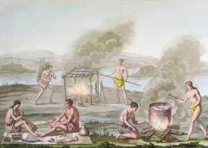 フロリダのインディアン、1820年頃 作： Italian School
