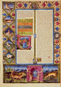 Fol.25v エレミヤ書のオープニング、Borso d