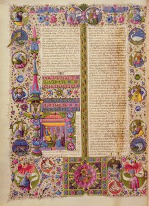 Fol.26v ボルソ デステ聖書からの出エジプト記。 Vol 1 (ベラム) 作： Italian School