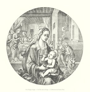フラ・フィリッポ・リッピ『聖母の生涯』ピッティ宮殿コレクション（彫刻作品 作： Italian School