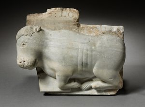 聖ルカの雄牛との首都の断片、1175-1200年