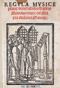 Bonaventura da Brescia（c。1452-c。1517）によるRegula musicaのFrontispiece