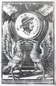 マーカスアナエウスルカヌスによるルーカンズファルサリアへの口絵、1663年に発行された版 作： Italian School