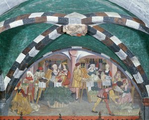 青果市場、1500年頃（フレスコ画）