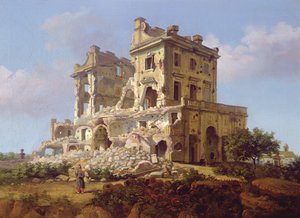 ガリバルディスヴィラ、イタリア 作： Italian School