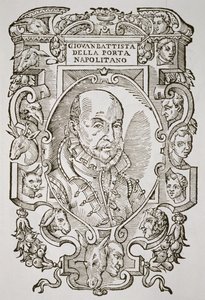 19世紀後半に出版された 『History of Magic』に描かれた彼の著書、Delle Celeste Fisionomia、パドヴァ1616のGiovanni Battista della Porta（1535-1615）