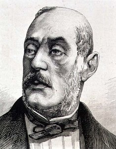 ジュゼッペ・フェラーリ (1811-1876) イタリアの歴史家・政治哲学者 (エングレービング) 作： Italian School