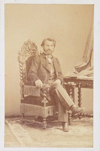 ジュゼッペ・ヴェルディ（1813-1901）c.1860（セピア写真） 作： Italian School