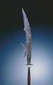 ヴェネツィアのジュスティーニ家の腕を持ったグレイブ、c.1600-20（鋼と木） 作： Italian School