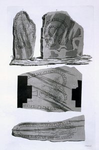 グニスタードのブロンズ像 1820年代〜30年代（彩色済みエングレービング 作： Italian School