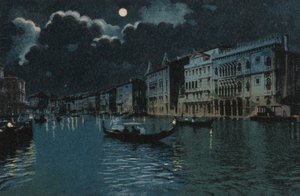 大運河（カラーリトグラフ） 作： イタリア語学校