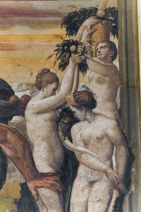黄色い部屋からアンタイオスを殺すヘラクレス 作： Italian School