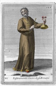 聖なるアルメニアの楽器：鐘に似た楽器。イエズス会のフィリッポ・ボナンニ（1658-1723）が1725年に作成した楽器の研究書「Gabinetto Armonico pieno d