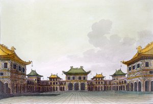 北京の金持ちの家、1820年代〜30年代 作： Italian School