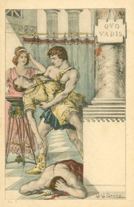ヘンリク・シエンキェヴィッチの小説『Quo Vadis』の挿絵（カラーリトグラフ）