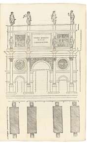 レオン・バッティスタ・アルベルティ（1404-72）によるラルキテットゥーラのイラスト、コジモ・バルトリ（1503-72）によるイタリア語への翻訳。フィレンツェ：ロレンツォ・トレンティーノ 作： Italian School