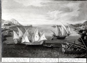 1751年4月17日、ベニスのキャプテンイワノビッチダダブロタとトルコ海賊バルバロッサの間のパトラス沖での事件