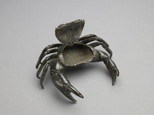 カニの形のインクスタンド、c。 1560（ブロンズ） 作： Italian School