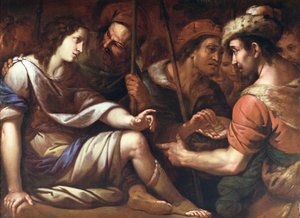 ジョセフは兄弟に売られ、1650年頃（キャンバスに油彩） 作： Italian School