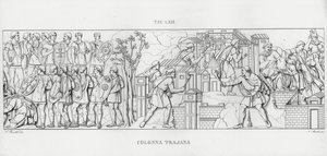 トラヤヌスの列柱」（彫刻作品 作： Italian School