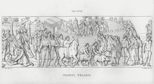 トラヤヌスの列柱」（彫刻作品 作： Italian School