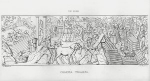 トラヤヌスの列柱」（彫刻作品 作： Italian School