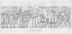トラヤヌスの列柱」（彫刻作品 作： Italian School