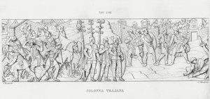 トラヤヌスの列柱」（彫刻作品 作： Italian School