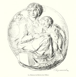 ウフィツィ美術館の大理石の聖母（彫刻 作： Italian School