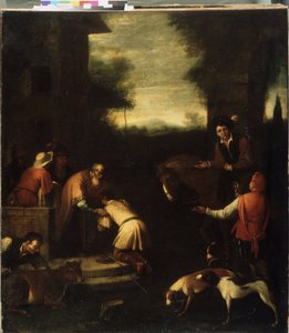 「放蕩息子の帰還」（放蕩息子の帰還） イタリア派の絵画。 17 世紀のベラルーシ共和国国立美術館、ミンスク、ベラルーシ 作： Italian School
