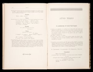 ジャコモ・プッチーニ作曲「トスカ」リブレット、リコルディ版、イタリア 作： Italian School